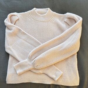 Elegant Pale Pink Turtleneck Sweater
